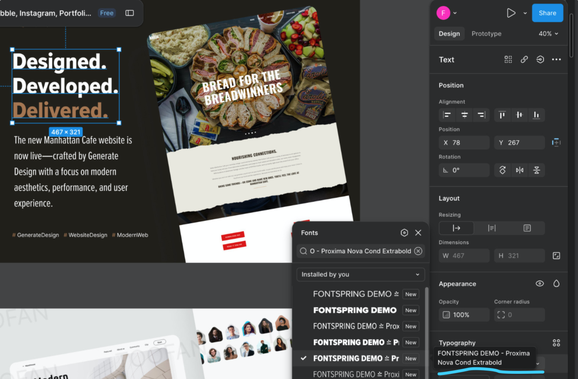 Our design editor — building a custom social media graphic for a subscriber
